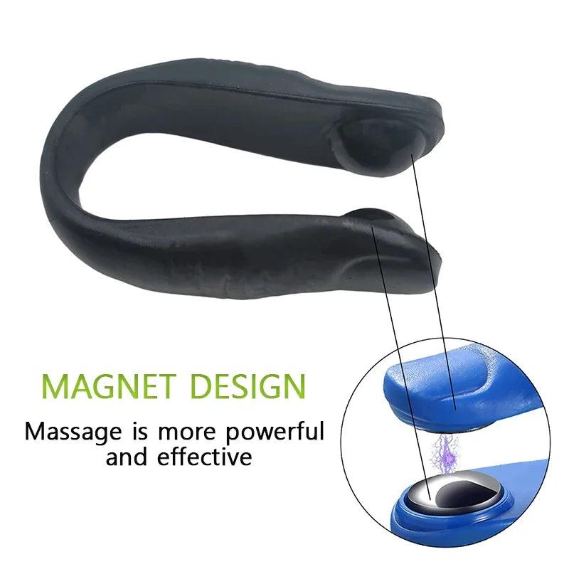 Magnetic Suction Finger Joint Tiger Point Massage Clip Portable Hand Meridian Massager Acupressure Clip for Blood Circulation
