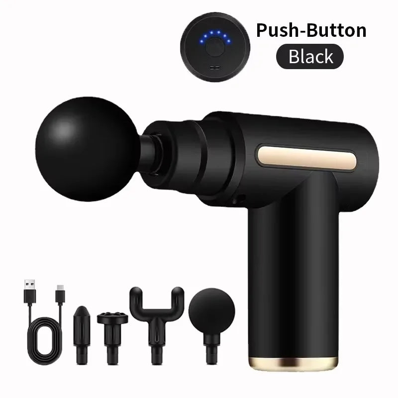 New Portable Fascia Massage Gun Deep Tissue Mini Muscle Massage Gun Lightweight Adjustable Speed Whole Body Massage Equipment