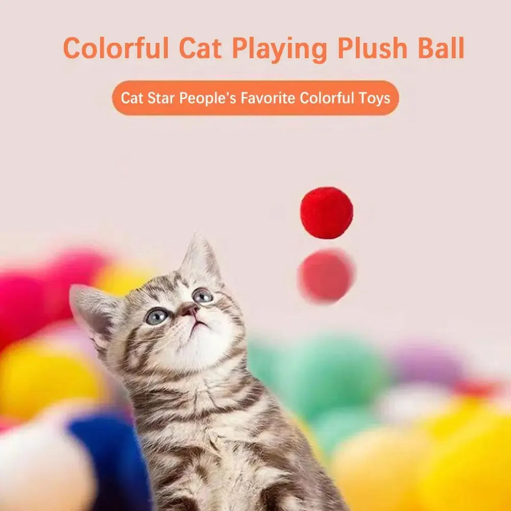 Cat toy interactive shooting training toy creative mini shooting gun game plush ball toy suitable for cats to play at home