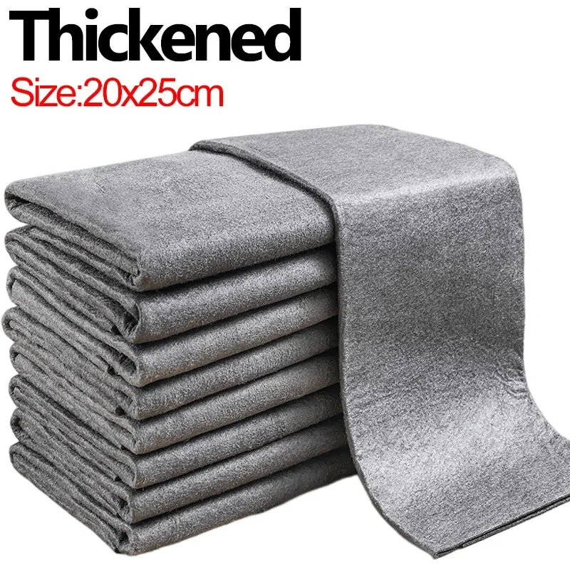 Thickened Magic Cleaning Cloths Reusable Microfiber Washing Rags Car Window Mirror Glass Wipe Clean Towels Kitchen Rag