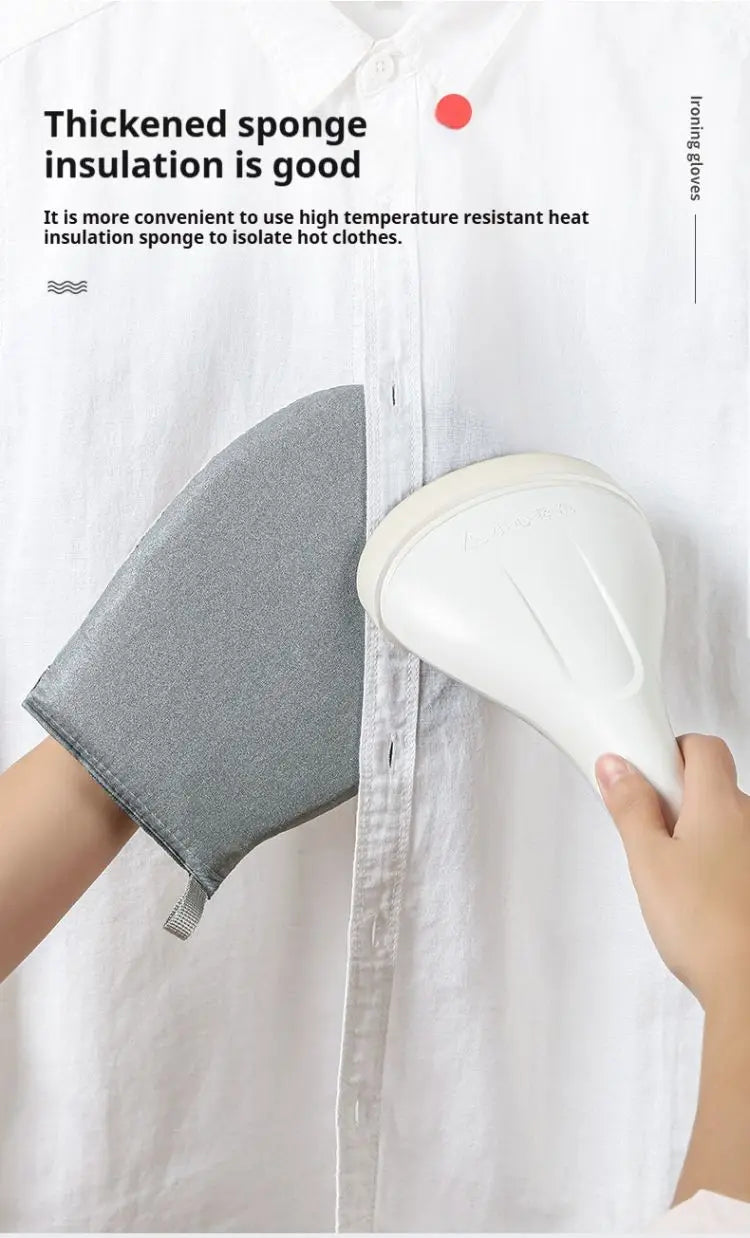 Handheld Mini Ironing Board Heat Resistant Clothes Garment Steamer Board Gloves Household Insulated Handheld Laundry Products