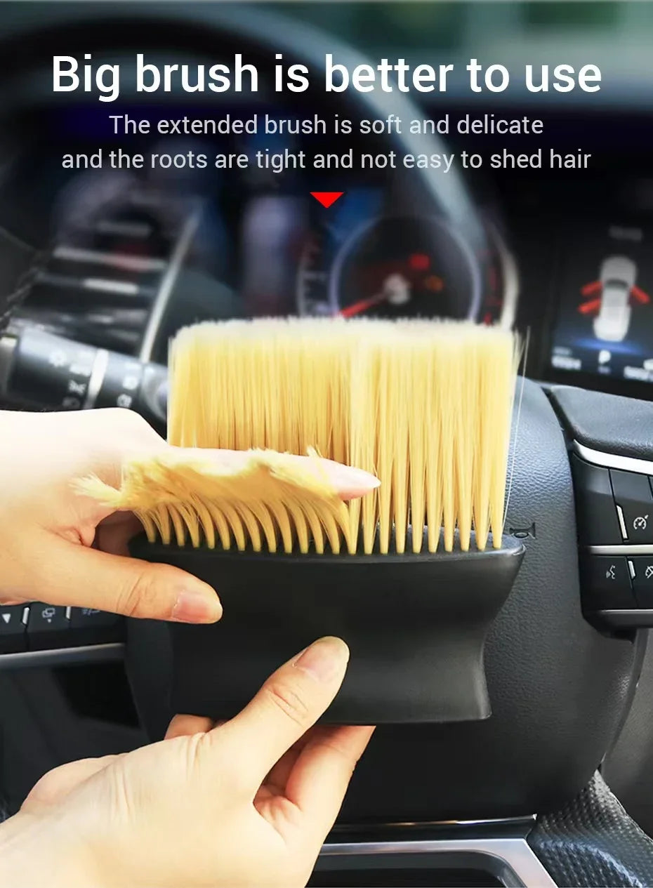 Car Air Outlet Cleaning Brush Dashboard Air Conditioner Detailing Dust Sweeping Tools Auto Interior Home Duster Brushes
