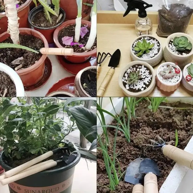 Scoop Handle Rake Gardening Potting Tool Sharp-nosed Shovel Gardening Shovel Flower Shovel Mini Garden Shovel Garden Trowel