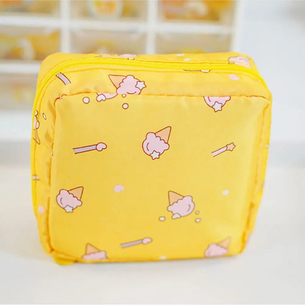 Napkin Credit Card Holder Makeup Organizer Headphone Case Sanitary Mat Bag Sanitary Bag Change Purse Tamper-Proof Storage Bag