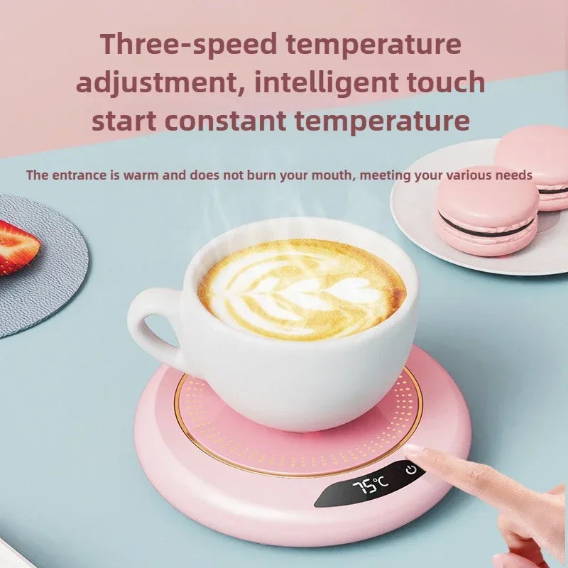 USB Cup Warmer Coffee Mug Heating Coaster 3 Temperature Setting Thermostatic Hot Plate Milk Tea Water Heating Pad Cup Heater