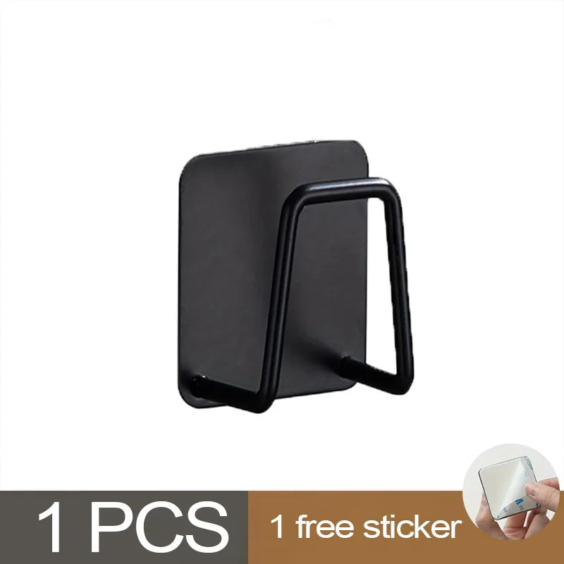 Kitchen Sponge Holder Sink Sponge Rack Stainless Steel Sponges Stand Drainer Sponges Sink Shelf for Knife Towel Holder Wall Hook