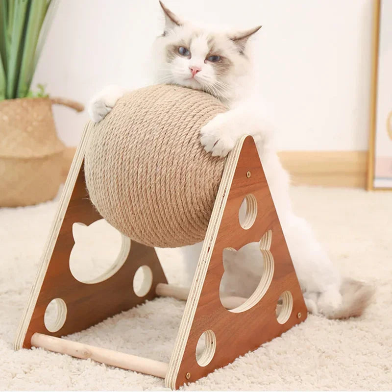 Cats Toy Cat Scratcher Sisal Rope Ball Kitten Interactive Grinding Paws Toys Scratch Board Pet Furniture Accessories Supplies