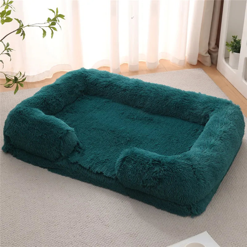 Luxury Winter Warm Large Dog Sofa Bed Dog Kneel Cat Mats House Cushion Pet Sleeping Sofa Beds Mat for Large and Small Dog