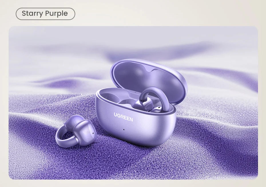 UGREEN HiTune S3 Open Ear Clip True Wireless Earbuds TWS Bluetooth Sports Earphones Headphones in Mic with Earhooks & Ear Hook