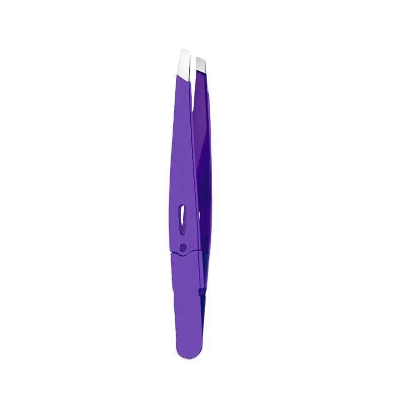 Colorful Eyebrow Tweezer High-Quality Stainless Steel Hair Beauty Fine Hairs Puller Slanted Eye Brow Clips Removal Makeup Tools