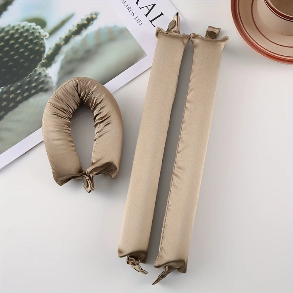Heatless Curling Rod Headband Soft Hair Curler No Heat Hair Rollers Lazy Curls Sleeping  Flexi Rods with Bonnet Styling Tools