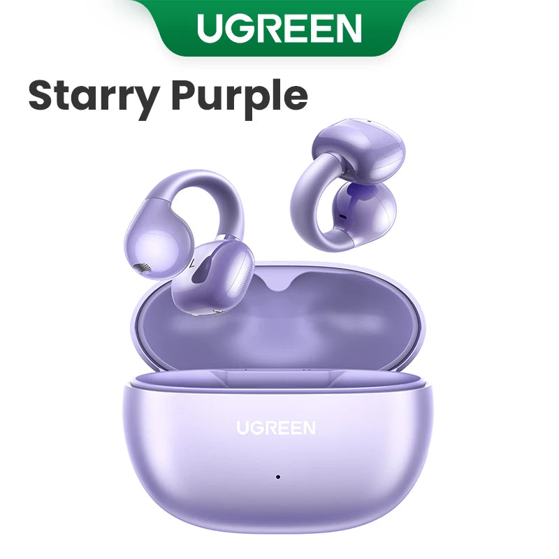 UGREEN HiTune S3 Open Ear Clip True Wireless Earbuds TWS Bluetooth Sports Earphones Headphones in Mic with Earhooks & Ear Hook
