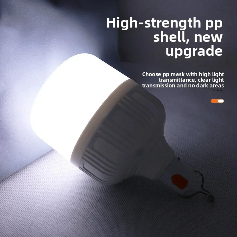 Rechargeable LED Indoor and Outdoor Emergency Portable Light (with Battery) Flash BBQ Tent Camping Light Lights Lamp Lantern