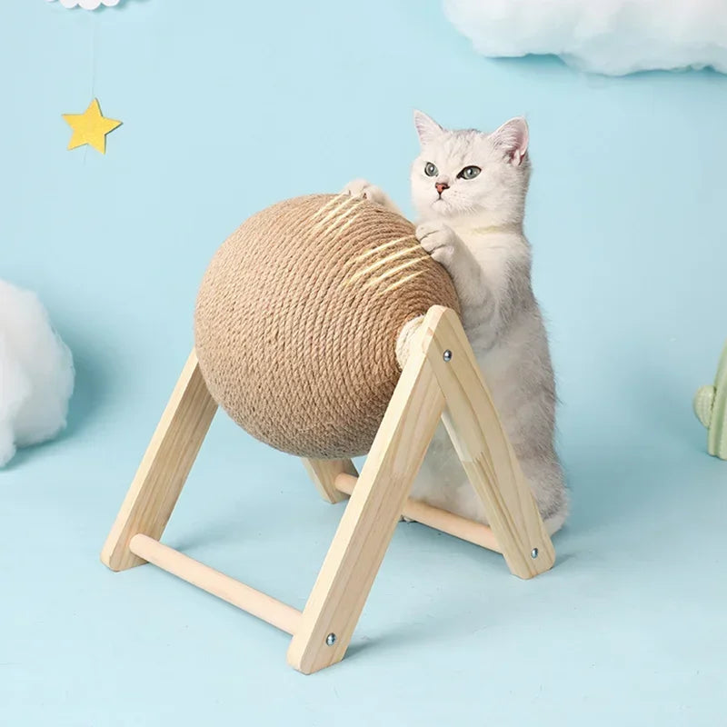 Cats Toy Cat Scratcher Sisal Rope Ball Kitten Interactive Grinding Paws Toys Scratch Board Pet Furniture Accessories Supplies