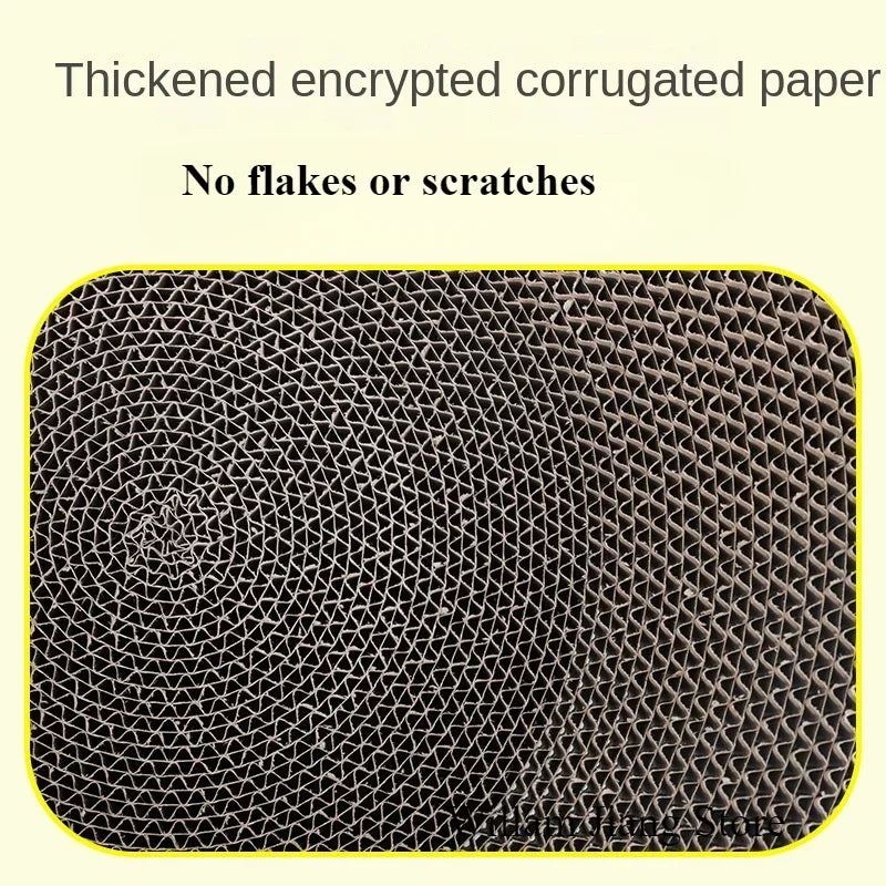 Pet Bed for Cat Supplies Claw Grinding Toys for Cats Oval Corrugated Paper Protective Furniture Cat Scratching Board Accessories