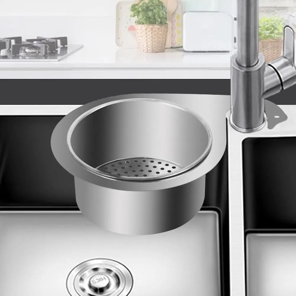 Stainless Steel Swan Sink Strainer Basket Removable Goosehead Storage Drainage Basket Goosehead Hanging Wet & Dry Drainage Racks