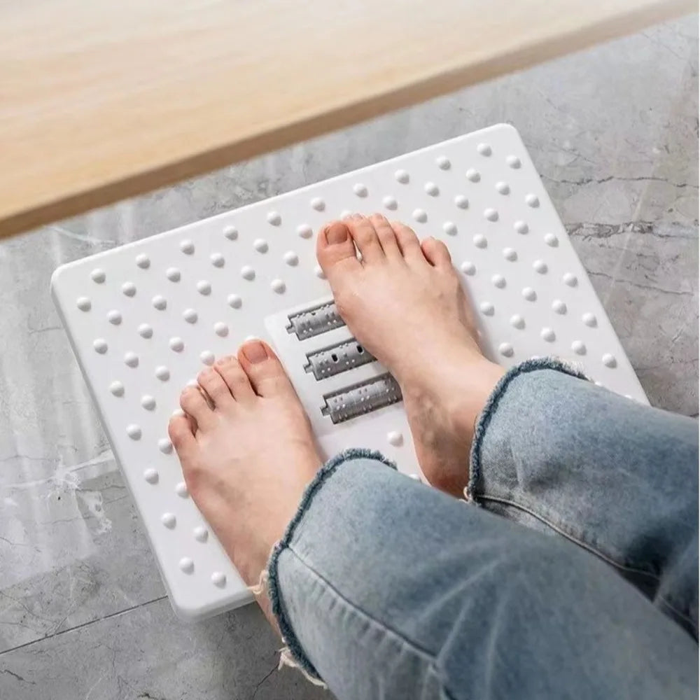 Portability with Massage Rollers Foot Rest 180 Degree Swing Ergonomic Foot Stool Under Desk Footrest for Home Office Work