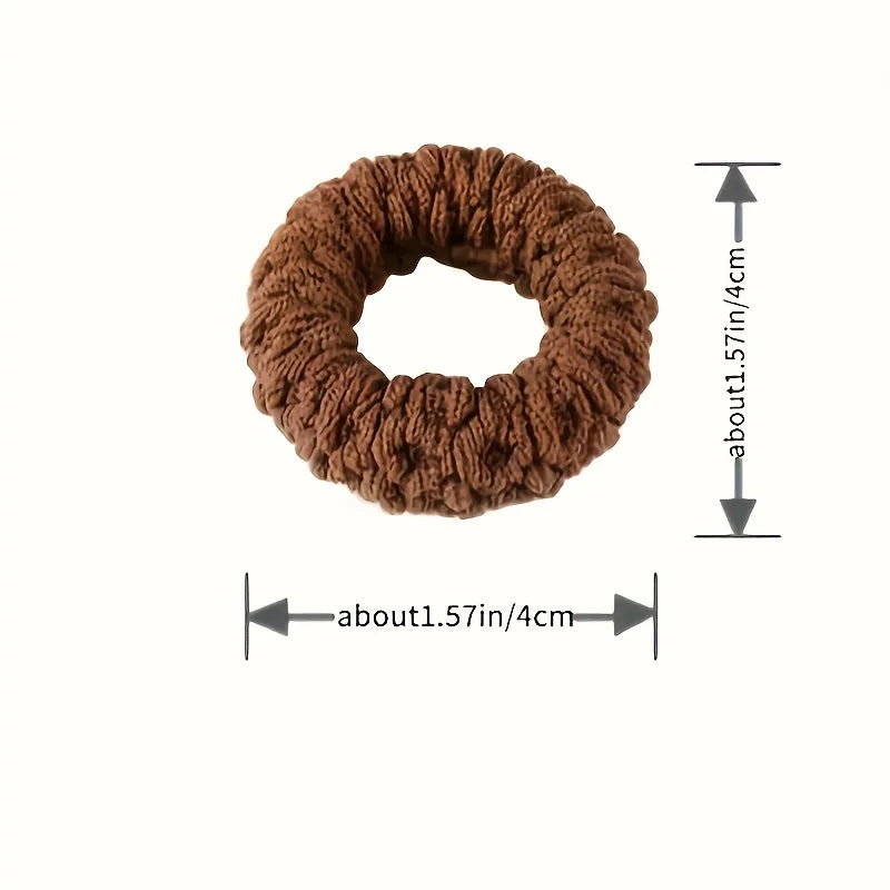 6pcs Box Packed Thick High Stretch Hair Bands For Women Girls Ponytail Holder Hair Tie Scrunchie Rubber Band Hair Accessories