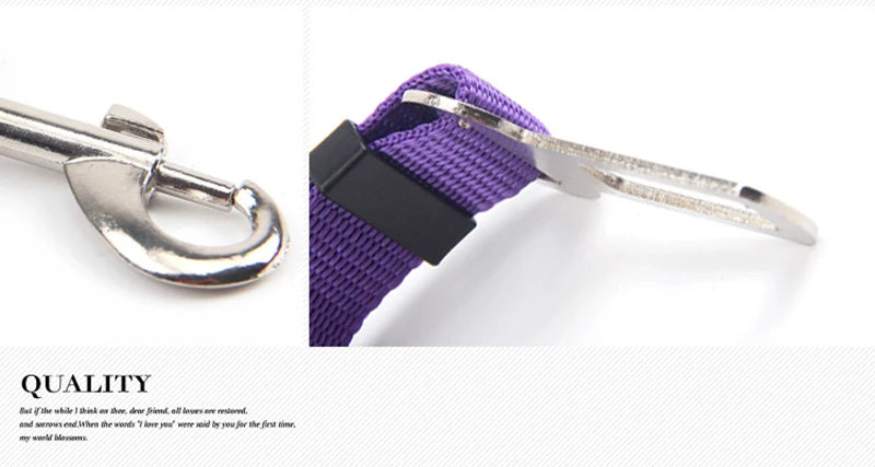 Adjustable Pet Dog Car Seat Belt Pet Seat Vehicle Dog Harness Lead Clip Safety Lever Traction Dog Collars Dog Accessories