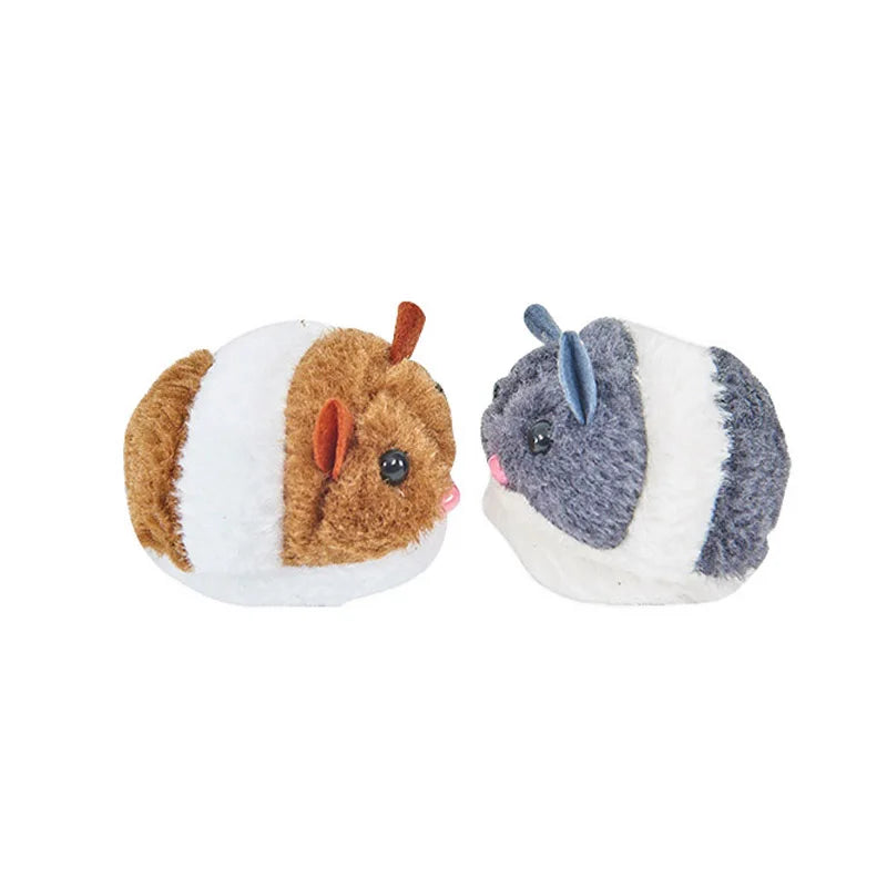 Funny Stuffed Toys For Cats Manual Pull Ring Mechanical Shaking Simulation Mouse Kitten Interactive Toy Mouse Pet Supplies Gifts
