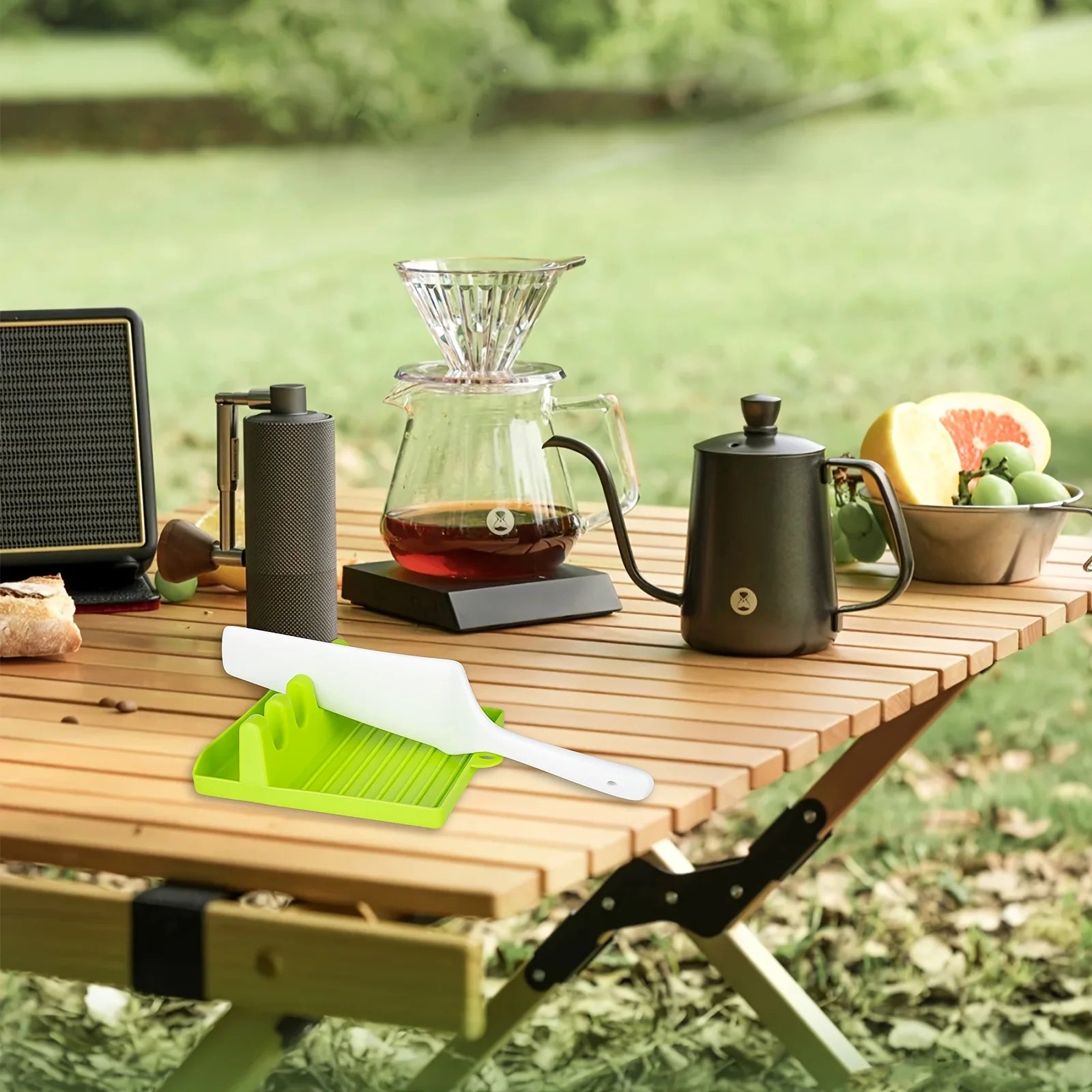 Multi functional spatula rack, kitchen storage rack, household plastic pot cover rack, vegetable cutting board, storage rack