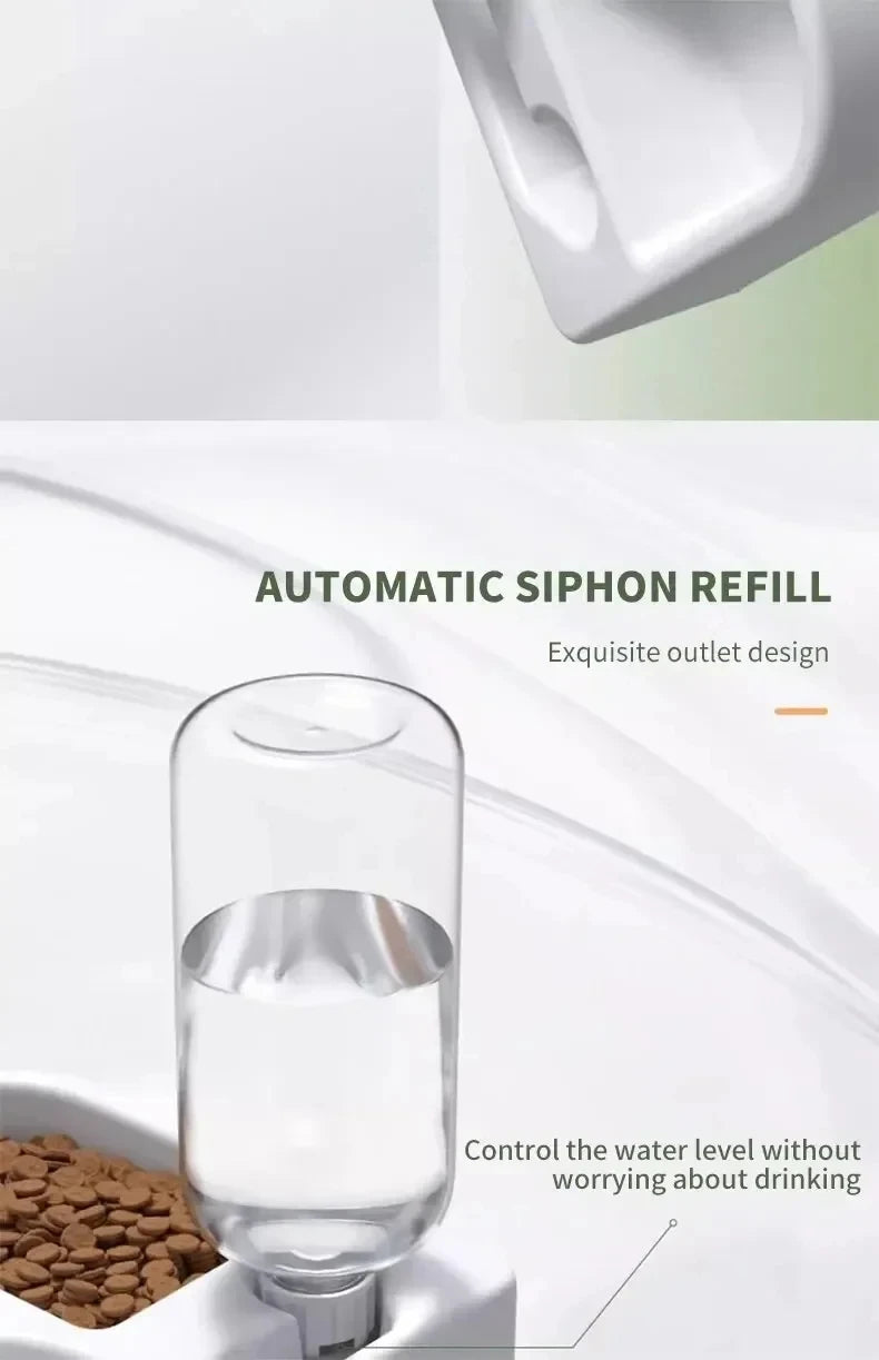 Automatic Drinking Water Pet Bowl with Love - Moisture-Proof Cat Bowl and Dog Basin Dual-Purpose - Multi-Functional Drinking