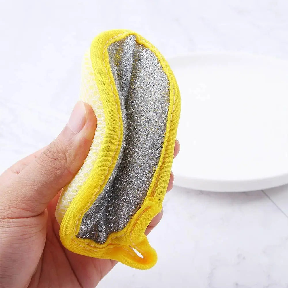Double Side Dish Wash Sponges Dishwashing Sponge Dish Washing Brush Pan Pot Household Cleaning Cloths Reusable Kitchen Tools