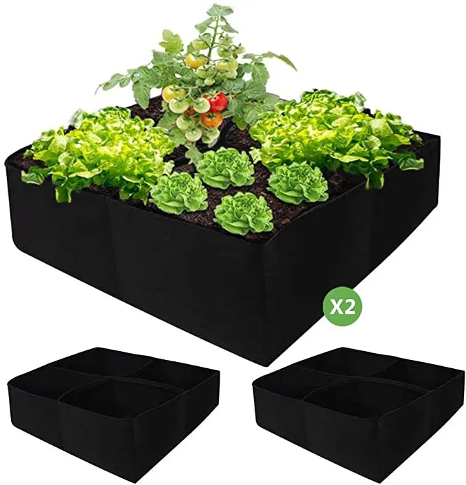 Garden Planting Bag Felt Multi-grid Planting Bag Vegetable Planting Pot Plant Flower Planting Flower Pot Plant Nutrition Bag