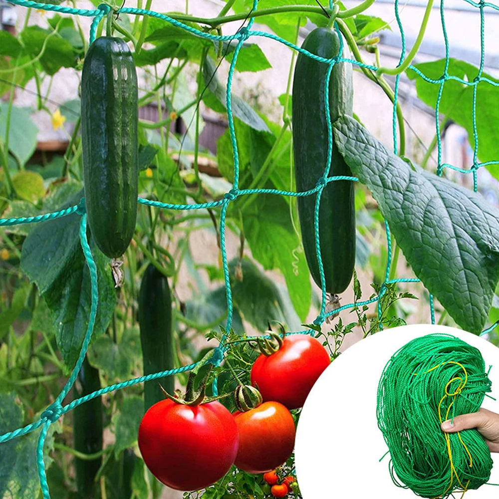 Thick Nylon Plant Trellis Strong Garden Climbing Netting Heavy Duty Mesh Net for Cucumber Tomato Grape Garden Accessories