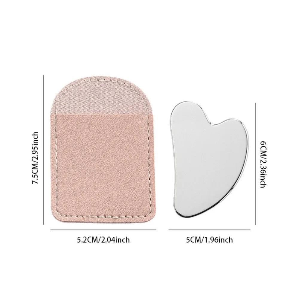Gua Sha Scraper Heart Shape Universal Face Massager Guasha Massage Tool for Facial Beauty Eye Massage