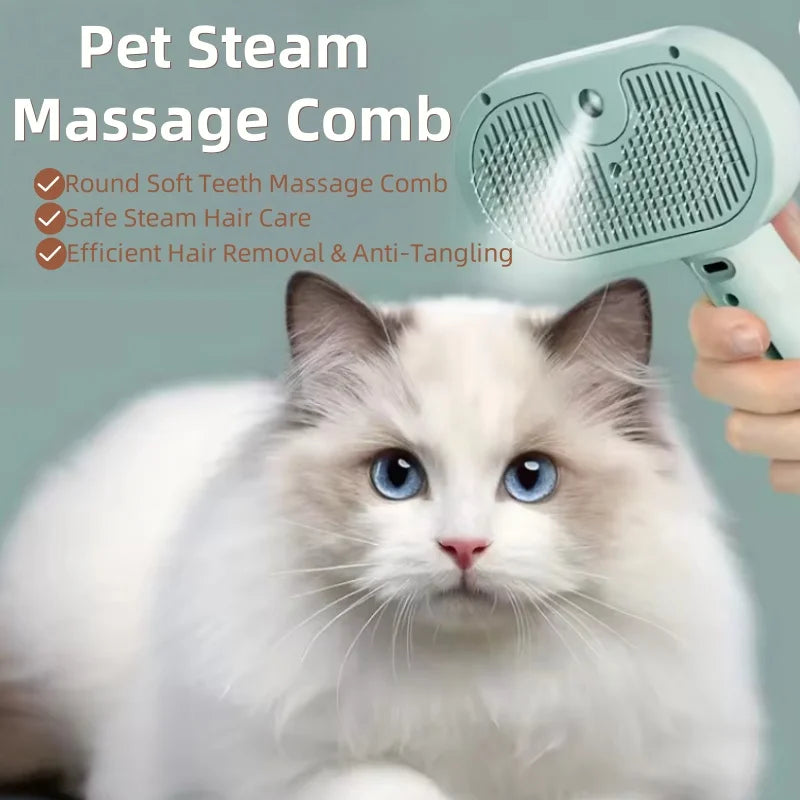 Steam Spray Grooming Brush Unique Steam Brush for Dogs Luxury Grooming Brush Dog Steam Brush Cat Supplies  Grooming