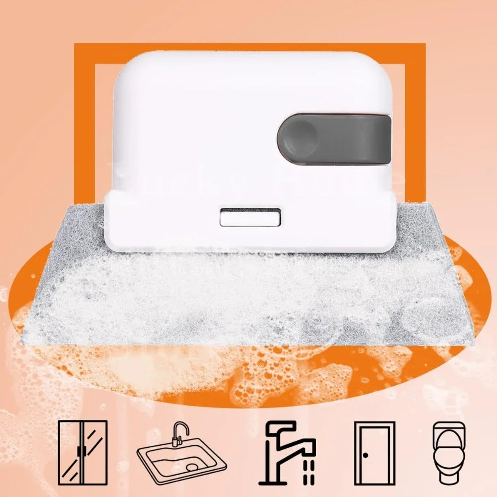 Glass Window Groove Frame Cleaning Brush Tool Multi Functional 2 in 1 Sliding Door Track Groove Brush glass Dead Corner Gap Brush