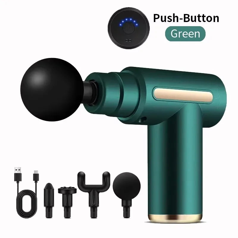 New Portable Fascia Massage Gun Deep Tissue Mini Muscle Massage Gun Lightweight Adjustable Speed Whole Body Massage Equipment