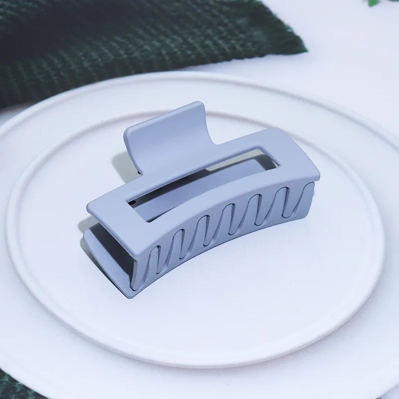 Women's Plastic Quadrate Hair Claws Hair Clips 8.5cm/3.35in Large Size Solid Barrette Crab Hair Clips Fashion Hair Accessories