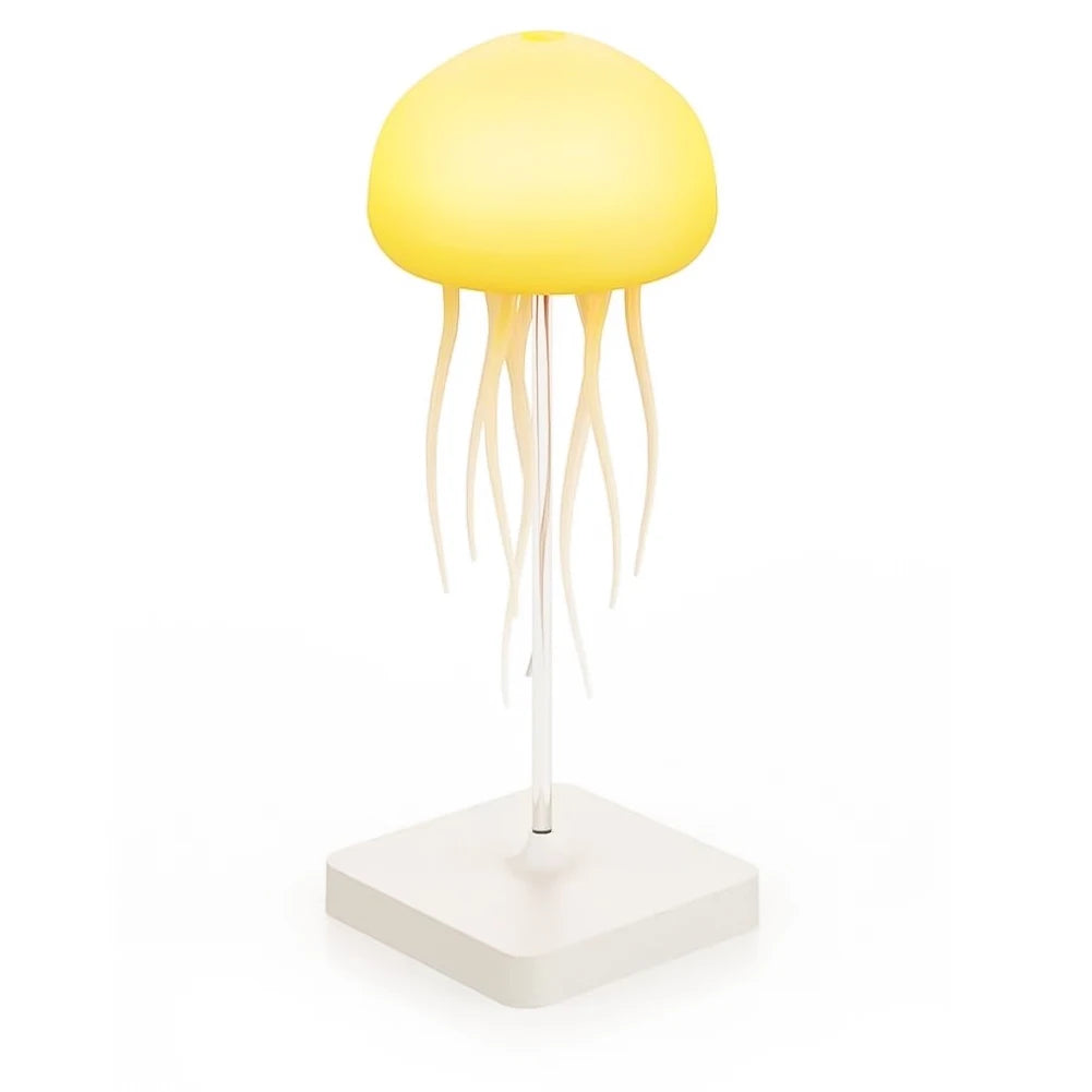Gradient Voice Control Jellyfish Night Light RGB Cute Jellyfish Bedside Lamp Type-C Charging LED Night Lamp
