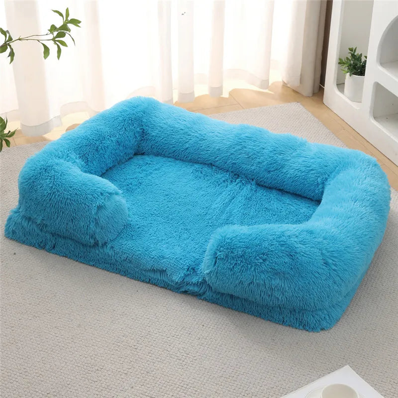 Luxury Winter Warm Large Dog Sofa Bed Dog Kneel Cat Mats House Cushion Pet Sleeping Sofa Beds Mat for Large and Small Dog