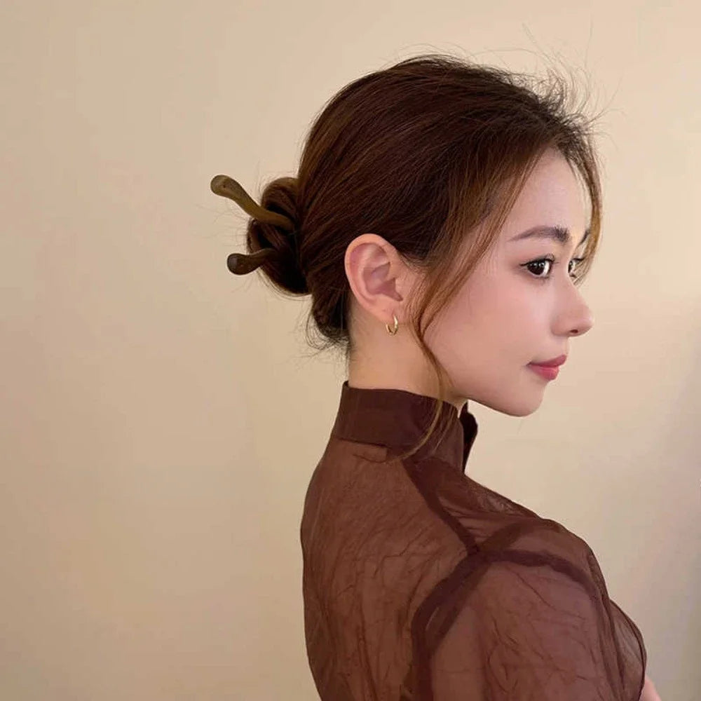 Hair Sticks Chopsticks Chinese Tortoise Shell Hairpin Hairs Clip Styling Pin Accessories for Women Hair Barrettes  Accessories