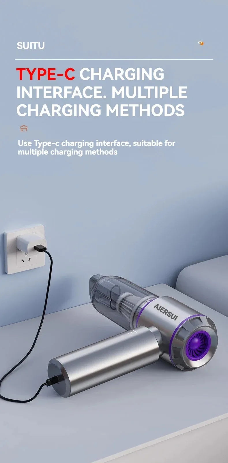 Car Vacuum Cleaner High Power Portable Handheld Wireless Brushless Motor Cleaning Machine Powerful Air Duster for Home Appliance