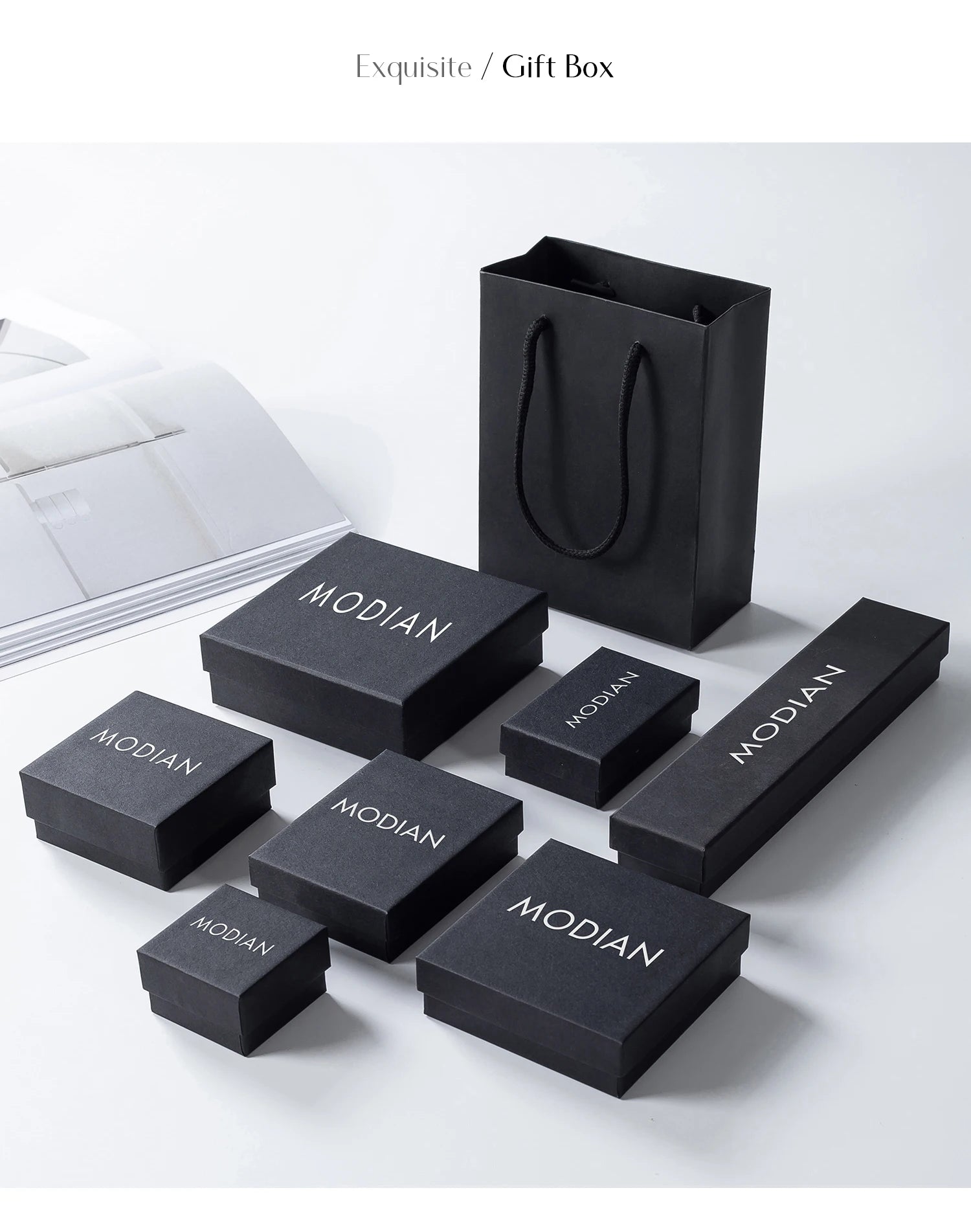 MODIAN 925 Sterling Silver Classic Luxury Round CZ Eternity Band Rings For Women Wedding Engagement Statement Jewelry Gift