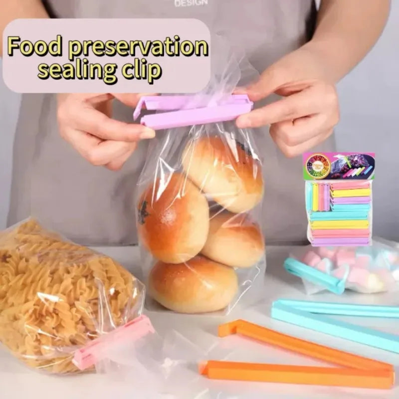 Portable New Kitchen Storage Food Snack Seal Sealing Bag Clips Sealer Clamp Plastic Tool Kitchen Accessories