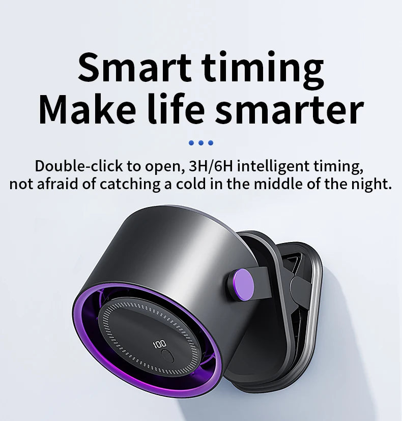 Multi-functional Circulating Fan With Clip 3-in-1 Turbo Fan Electric High-speed Clip Fan 100 levels of free adjustment Mini Fan