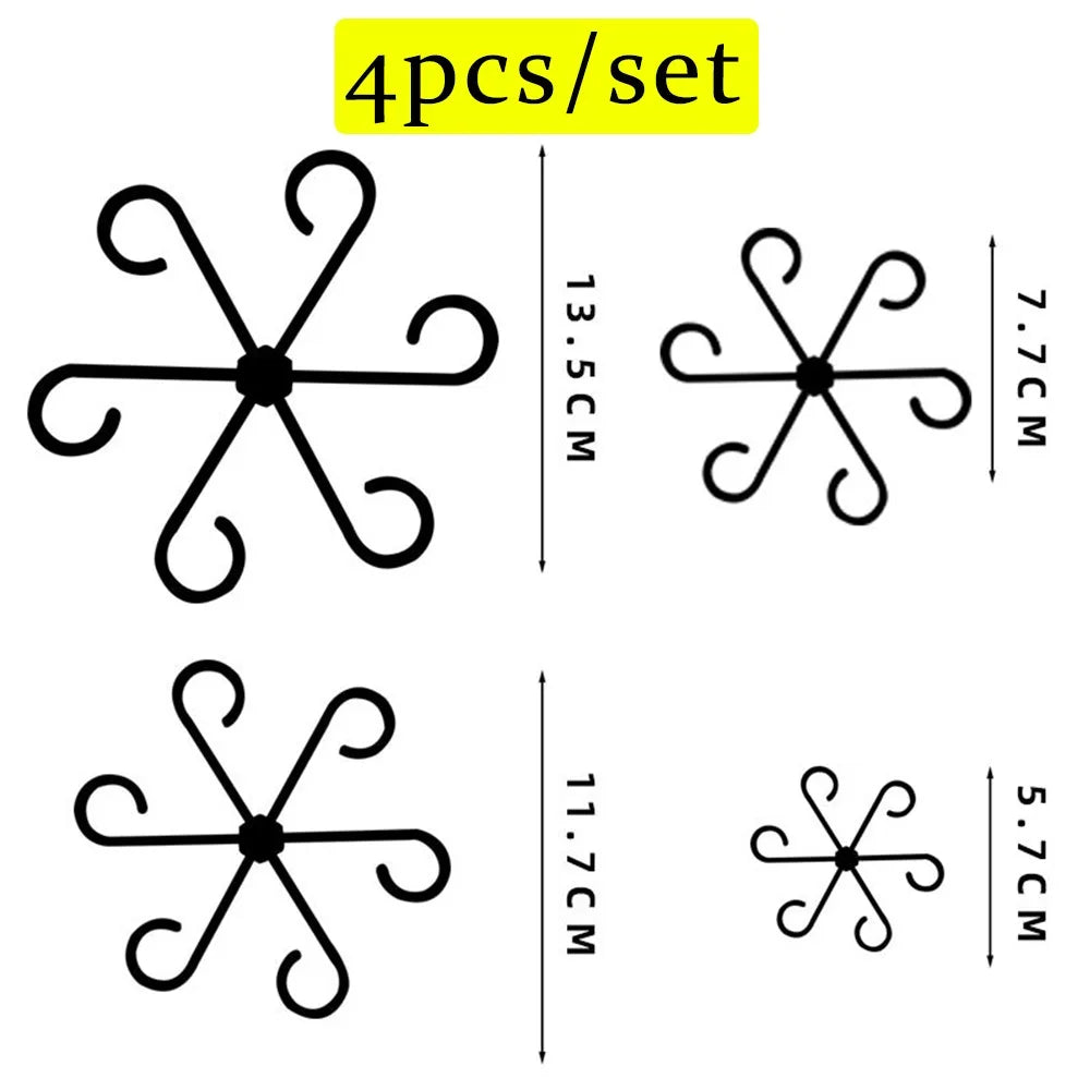 Plant Stem Support Frame Climbing Houseplant Stand Stakes Plastic Garden No Stake Trellis Indoor Plant Holder Rack Hoops