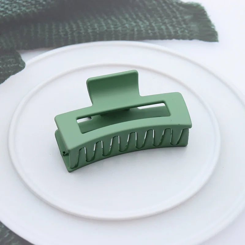 Women's Plastic Quadrate Hair Claws Hair Clips 8.5cm/3.35in Large Size Solid Barrette Crab Hair Clips Fashion Hair Accessories