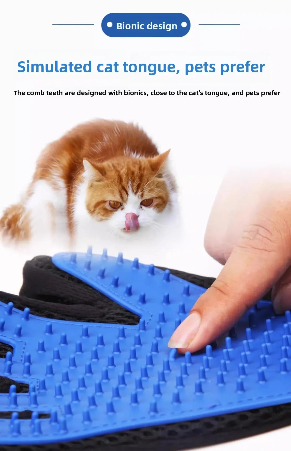 1/2PCS Gentle Pet Deshedding Glove 2-in-1 Bath Brush Massager Soft Silicone Tips for Dogs And Cats During Grooming Washing