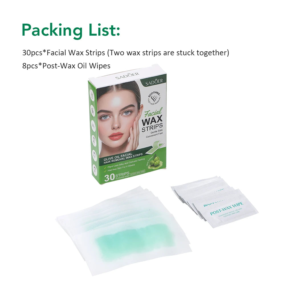 Olive oil facial hair removal wax paper, armpits, leg hair, and the whole body, removing pubic hair permanently for women men