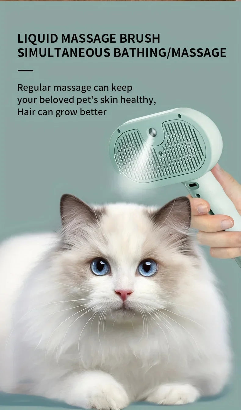 Steam Spray Grooming Brush Unique Steam Brush for Dogs Luxury Grooming Brush Dog Steam Brush Cat Supplies  Grooming