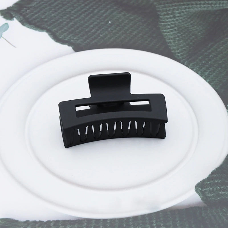 Women's Plastic Quadrate Hair Claws Hair Clips 8.5cm/3.35in Large Size Solid Barrette Crab Hair Clips Fashion Hair Accessories