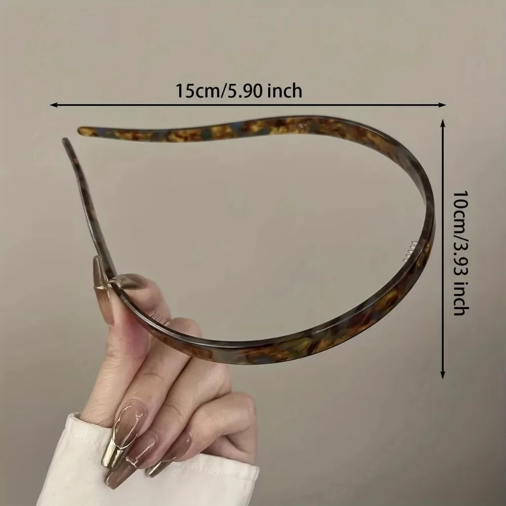 New Acetic Acid Headband Non-Clamping Ear Bone Hair Accessories For Women Fashion Sweet Hair Ornament Girls Hairband