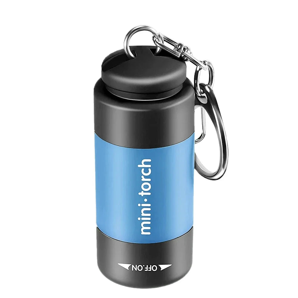 Mini Flashlight USB Rechargeable LED Multifunctional Strong light Pocket Keychain  Flashlight Waterproof Outdoor Hiking Camping