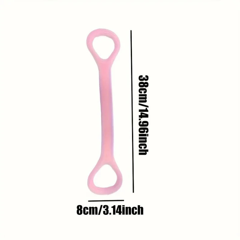 8-Shaped Stretcher For Home Fitness, Back Shaping, elastic Band With Open Shoulder and Back Stretching Band for Shoulder Exercise